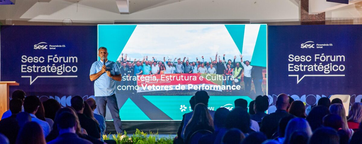 Francisco Carvalho, realiza palestra no Sesc Fórum Estratégico 2026, em Guarapari.