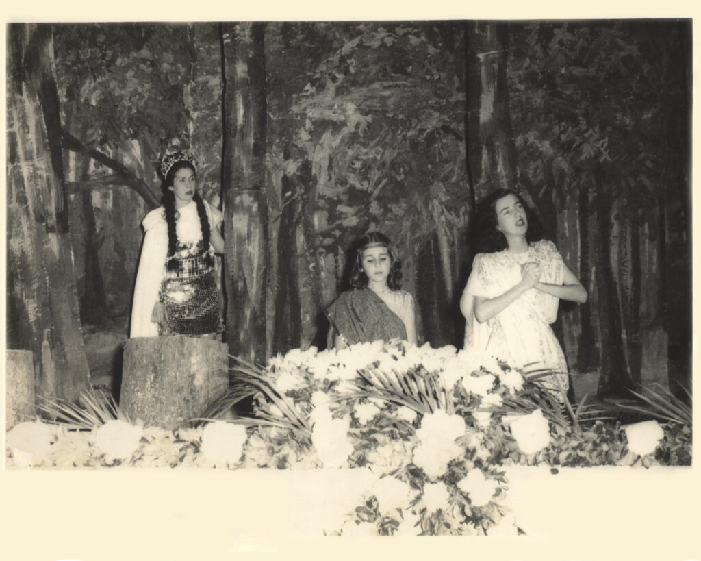 Apresentação de peça teatral dirigida por Virgínia Tamanini. Foto: Acervo Carlos Bruno Lopes Freitas.